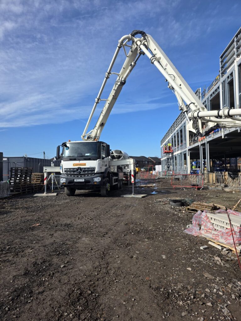 Pouring a ground floor concrete slab in Preston